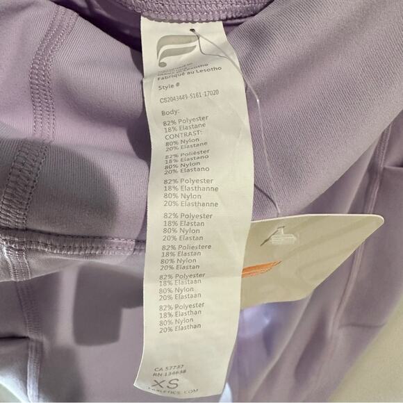 Fabletics Leggings PureLuxe Oasis Capri Hazy Iris NEW! - Picture 8 of 15